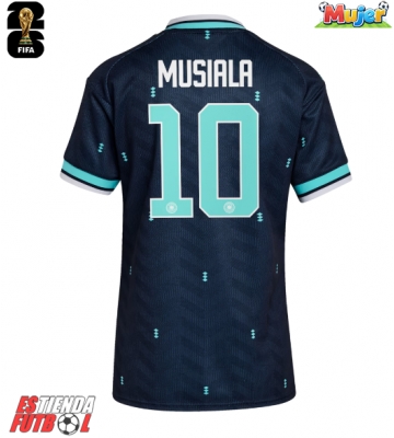 Alemania Jamal Musiala #10 Segunda Equipación Mujer Mundial 2026 Manga Corta